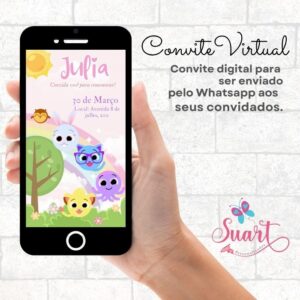 Convite Virtual Bolofofo candy