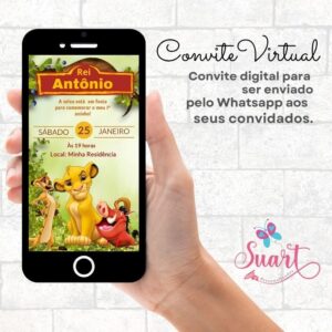 Convite Virtual Rei Leão