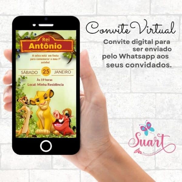 Convite Virtual Rei Leão