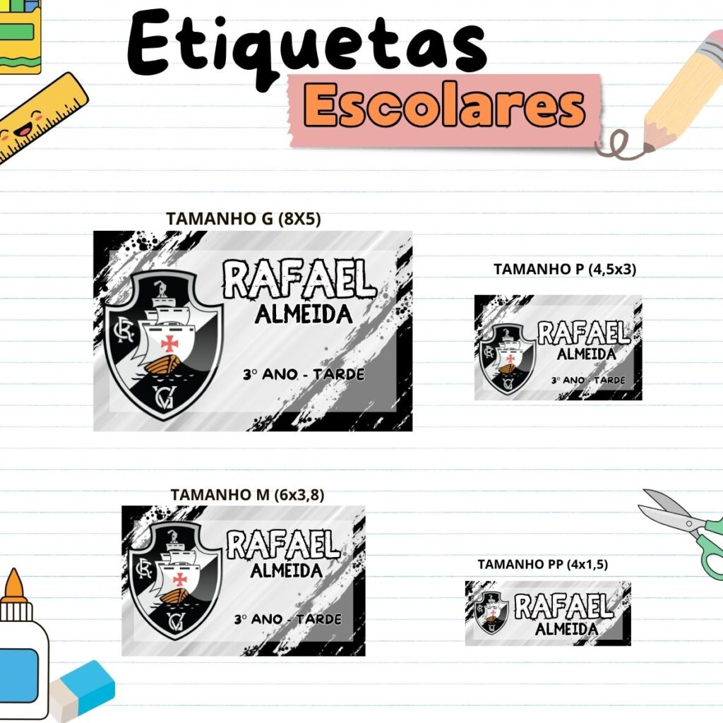 Etiquetas Escolares Vasco